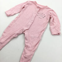 'I Love Mummy' Pink Babygrow with Integrated Mitts - Girls Newborn
