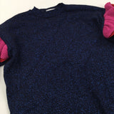 Sparkly Black, Blue, Pink & Red Knitted Dress - Girls 18-24 Months