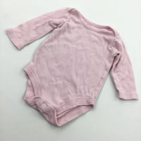 Pink Long Sleeve Bodysuit - Girls Newborn
