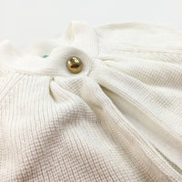 Cream Short Sleeved Knitted Cardigan - Girls 8 Years