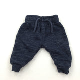 Mottled Navy Tracksuit Bottoms - Boys 0-3 Months