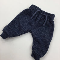 Mottled Navy Tracksuit Bottoms - Boys 0-3 Months