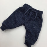 Mottled Navy Tracksuit Bottoms - Boys 0-3 Months