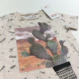 **NEW** 'Desert Life' Cactus Oatmeal T-Shirt - Boys 9-12 Months