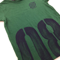 '08' Green T-Shirt - Boys 7-8 Years
