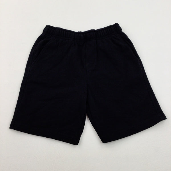 Black Thick Jersey Shorts - Boys 8-9 Years