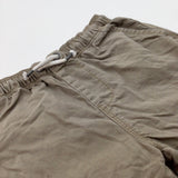 Beige Cotton Shorts - Boys 9 Years