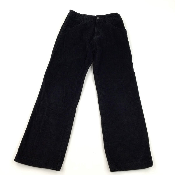 Black Cord Trousers With Adjustable Waistband - Boys 9 Years