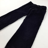 Black Cord Trousers With Adjustable Waistband - Boys 9 Years
