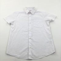 White Cotton School Shirt - Boys 8-9 Years