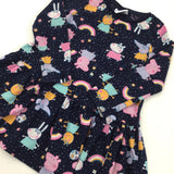 Peppa Pig Navy Long Sleeve Dress - Girls 12-18 Months