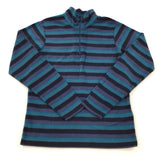 Blue Stripe Quarter Zip Fleece - Boys 9-10 Years