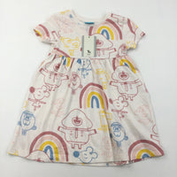 **NEW** Hey Duggee Cream Short Sleeve Dress - Girls 2-3 Years