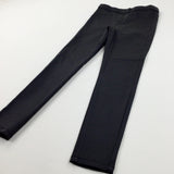 Black Leather Effect Jeggings - Girls 9 Years