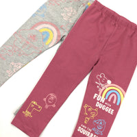 **NEW** 2 Pack Hey Duggee Leggings - Girls 2-3 Years