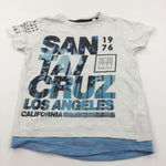 'Santa Cruz' White & Blue T-Shirt - Boys 6-7 Years