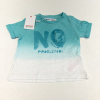 **NEW** 'No Problemo' Blue & White T-Shirt - Boys/Girls 18-24 Months