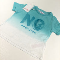 **NEW** 'No Problemo' Blue & White T-Shirt - Boys/Girls 18-24 Months