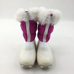 Pink & White Boots - Girls - Shoe Size 4-5