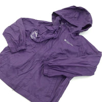 Purple Lightwight Pakka Jacket with Hood - Boys/Girls 5-6 Years