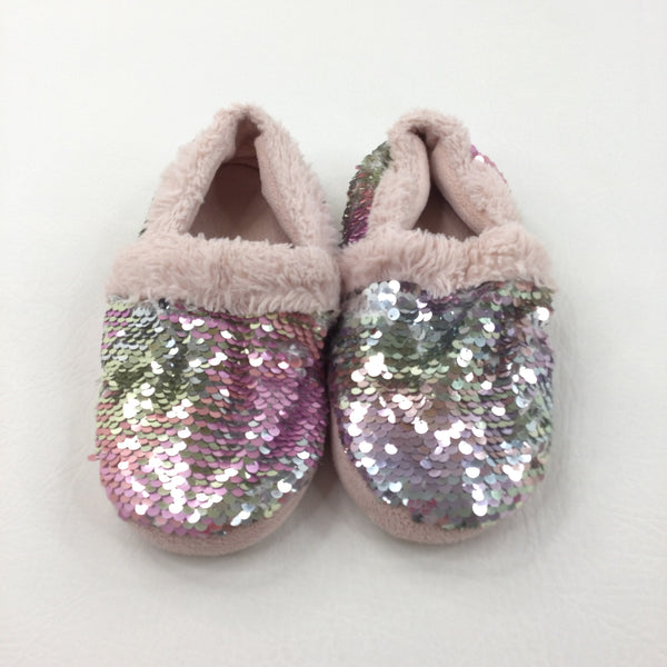 Girls on sale sparkly slippers