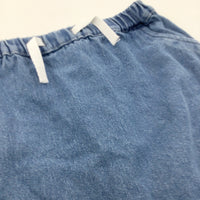 Light Blue Denim Shorts - Girls 12-18 Months