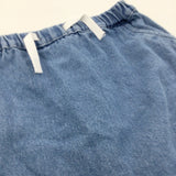 Light Blue Denim Shorts - Girls 12-18 Months