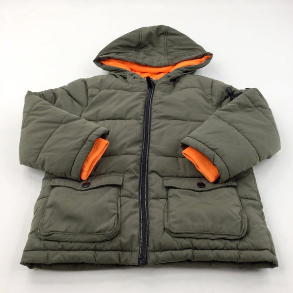 Green and orange coat hotsell