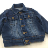 Mid Blue Denim Jacket - Girls 6-9 Months