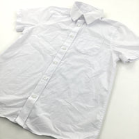 White Cotton School Shirt - Boys 10-11 Years