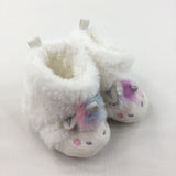 White Unicron Slippers - Girls - Shoe Size 3-4