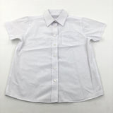 White Cotton School Shirt - Boys 11 Years
