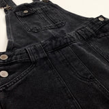 Black Denim Short Dungarees - Girls 10 Years