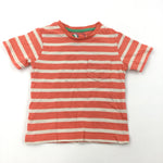 Orange & Cream Stripe T-Shirt - Boys 12-18 Months