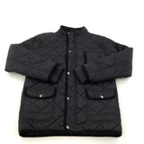 Black Quilted Jacket - Boys 10-11 Years