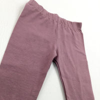 Dark Lilac Leggings - Girls Newborn