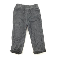 Grey Cords with Elastic Waist - Boys 12-18 Months