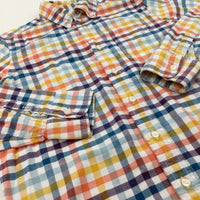 Colourful Checked Long Sleeve Shirt - Boys 10-11 Years