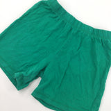 Green Pyjama Shorts - Boys 5-6 Years