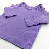Purple Long Sleeve top - Girls Newborn