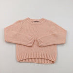 Pink Cropped Knitted Jumper - Girls 10-11 Years