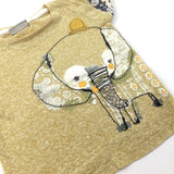 Elephant Yellow T-Shirt - Girls 12-18 Months