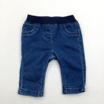 Dark Blue Skinny Jeans - Boys 0-3 Months