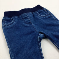 Dark Blue Skinny Jeans - Boys 0-3 Months