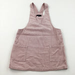 Pink Cord Pinafore dress - Girls 11 Years