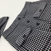 Black & White Checked Skirt & Matching Headband- Girls 10-11 Years