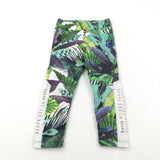 'Baker By Ted Baker' Colourful Leaves & Insects Leggings - Girls 2-3 Years