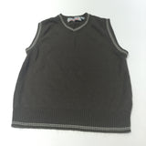 Brown Knitted Tank Top - Boys 3-4 Years