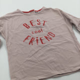 'Best Cool Friend' Light Pink Top - Girls 12-18 Months