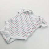 'I Love Mummy' Red, White & Grey Short Sleeve Bodysuit - Boys/Girls Newborn